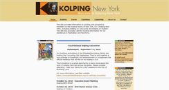 Desktop Screenshot of kolpingny.org