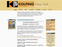 Tablet Screenshot of kolpingny.org